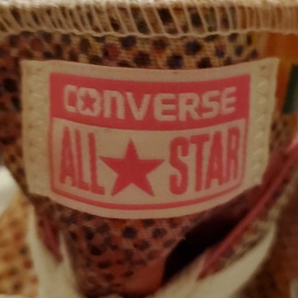 LATTICE & ROSES CONVERSE TENNIS SHOES - Picture 5 of 10